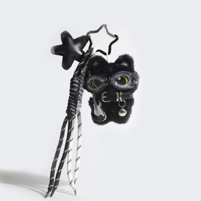 1 Piece Black Cat Polyester Fiber Women's Bag Charms h5Picture6