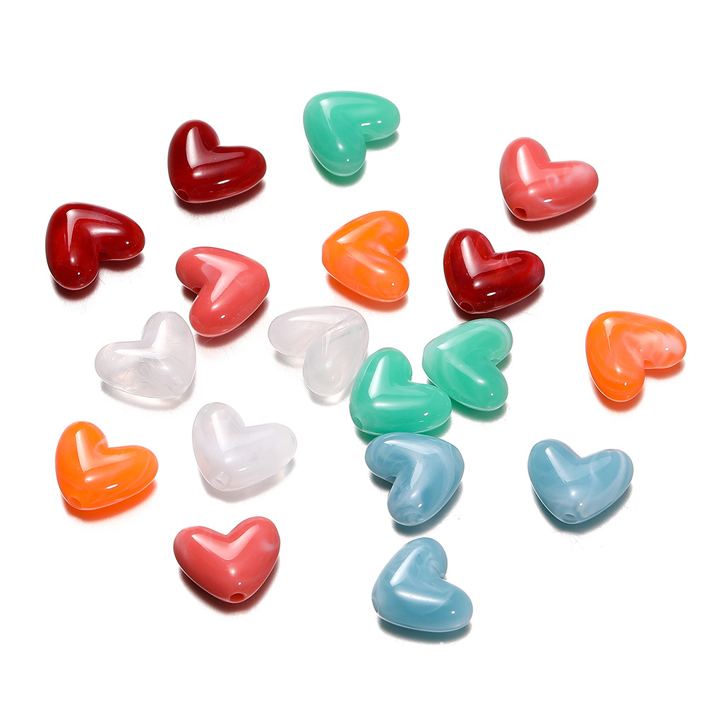 1 Bag of DIY Heart Acrylic Jewelry Beads h5Picture2