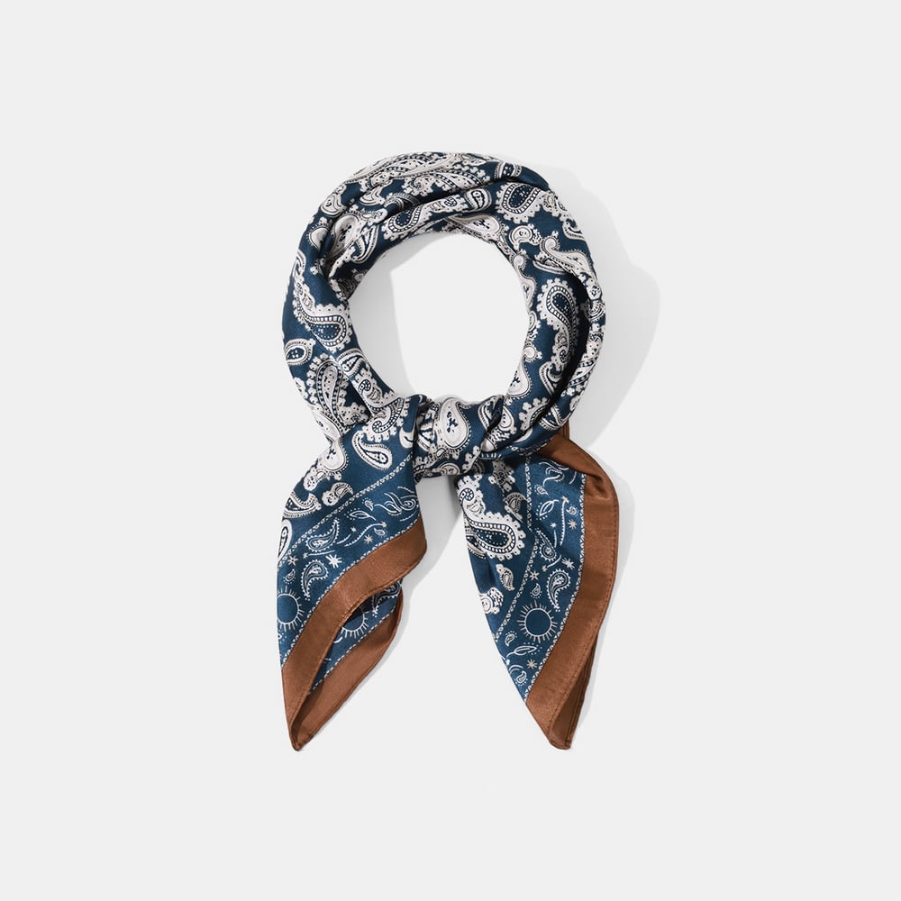 1 Piece Retro Cashew Flower Rayon Women's Bandana Picture3