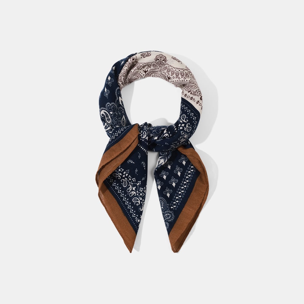 1 Piece Retro Patchwork Cashew Flower Rayon Women's Bandana Picture3