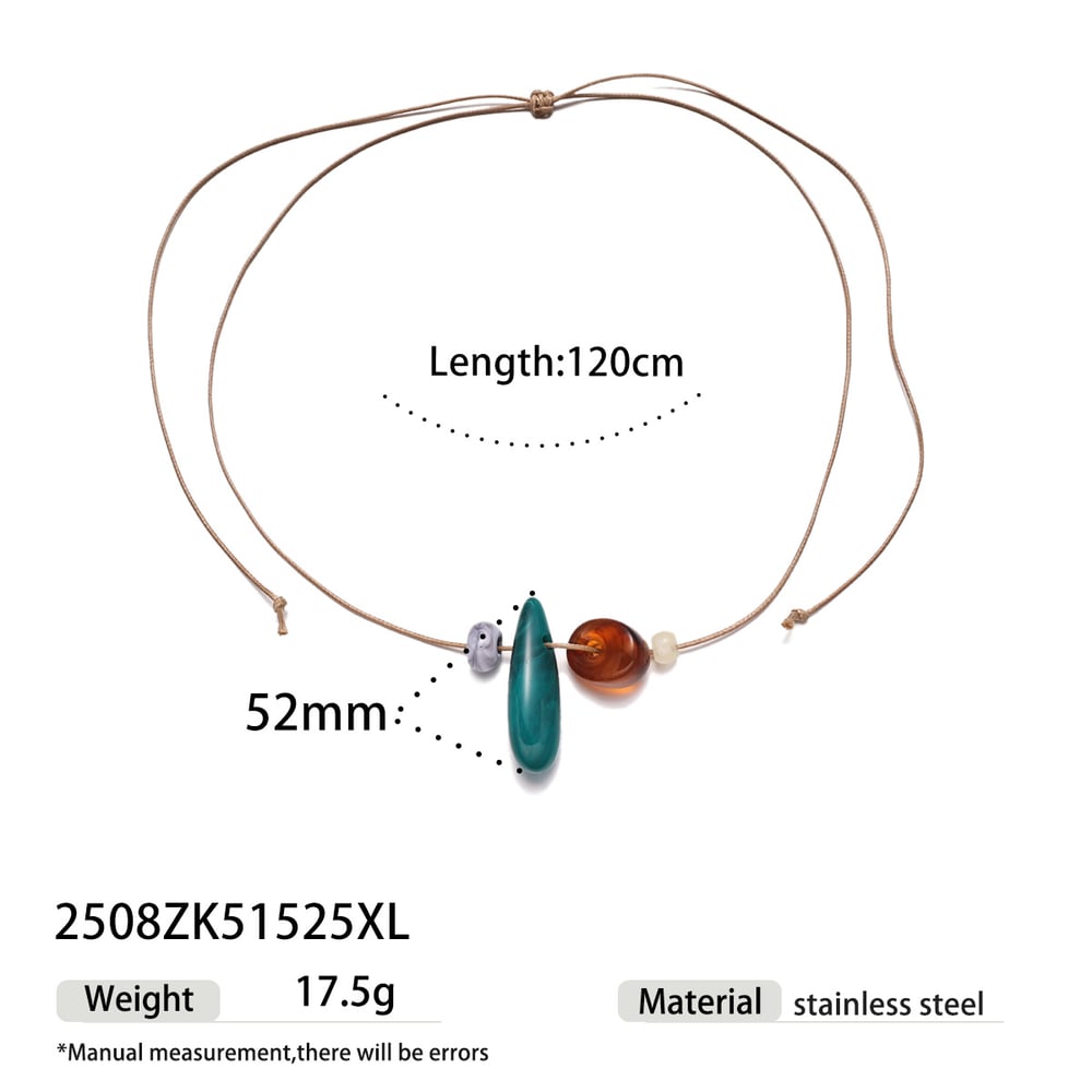 Irregular Shape Acrylic Necklaces Set 