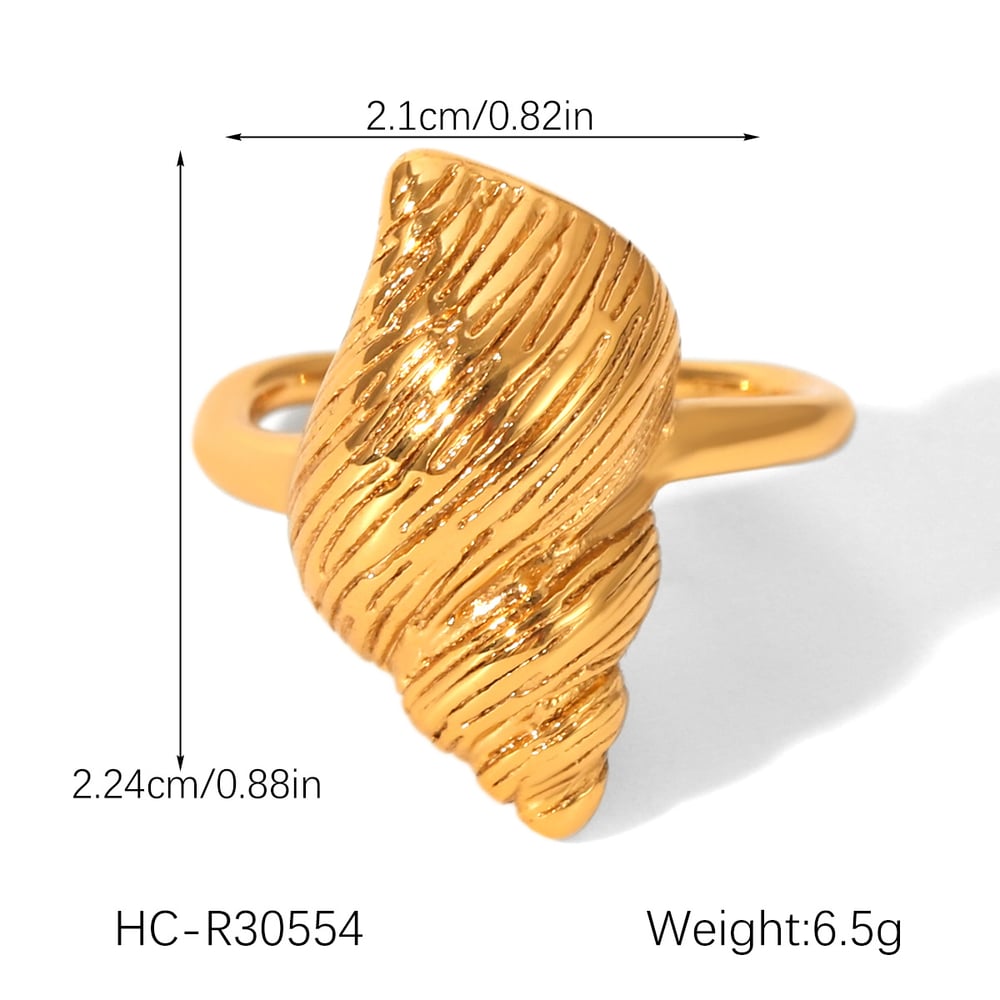 1 pezzo semplice anello da donna in acciaio inossidabile color oro a forma di tartaruga, per tutti i giorni h5Immagine2