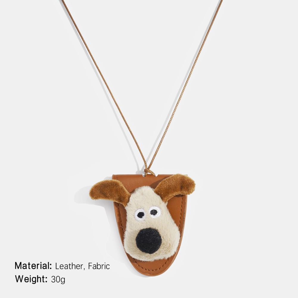 1 Piece Cute Cartoon Magnetic Leather Glasses Clip Necklace Picture2