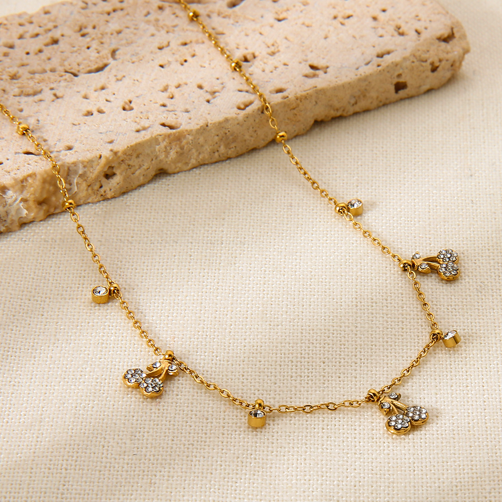 1 Piece Luxurious Elegant Fruit Stainless Steel Women's Pendant Necklaces h5Picture3