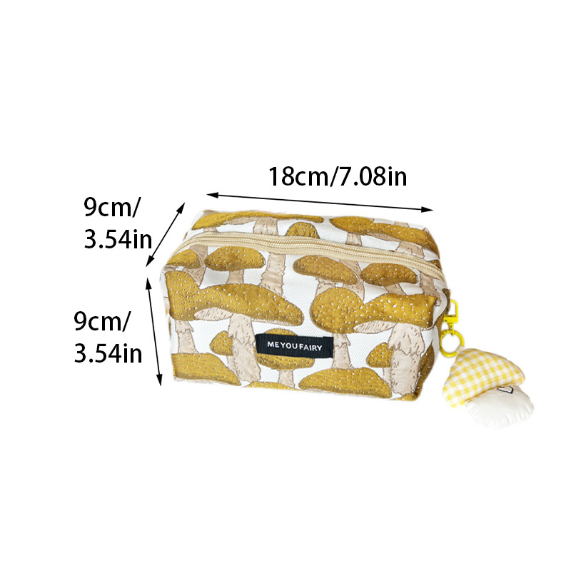 1 Piece Classic Creatively Designed Cute Mushroom Women's Makeup Bags Picture5