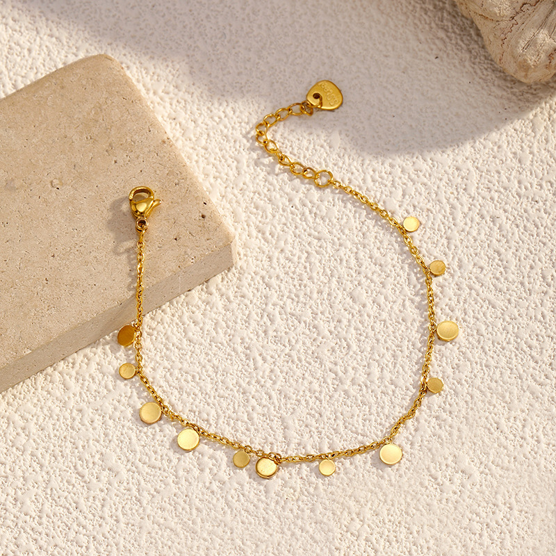 1 Piece Stainless Steel Gold Color Chain Bracelet Picture3