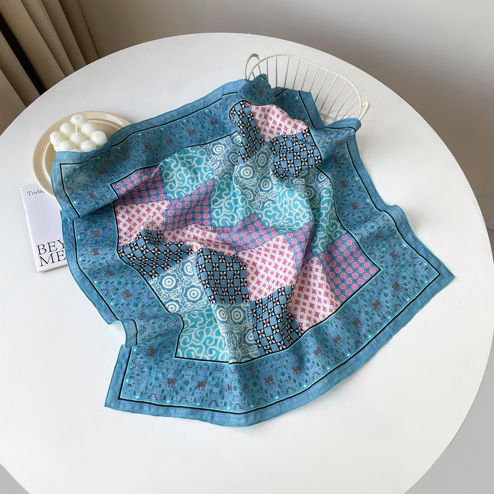 1 Piece Romantic Flower Cotton Women's Bandana Picture5