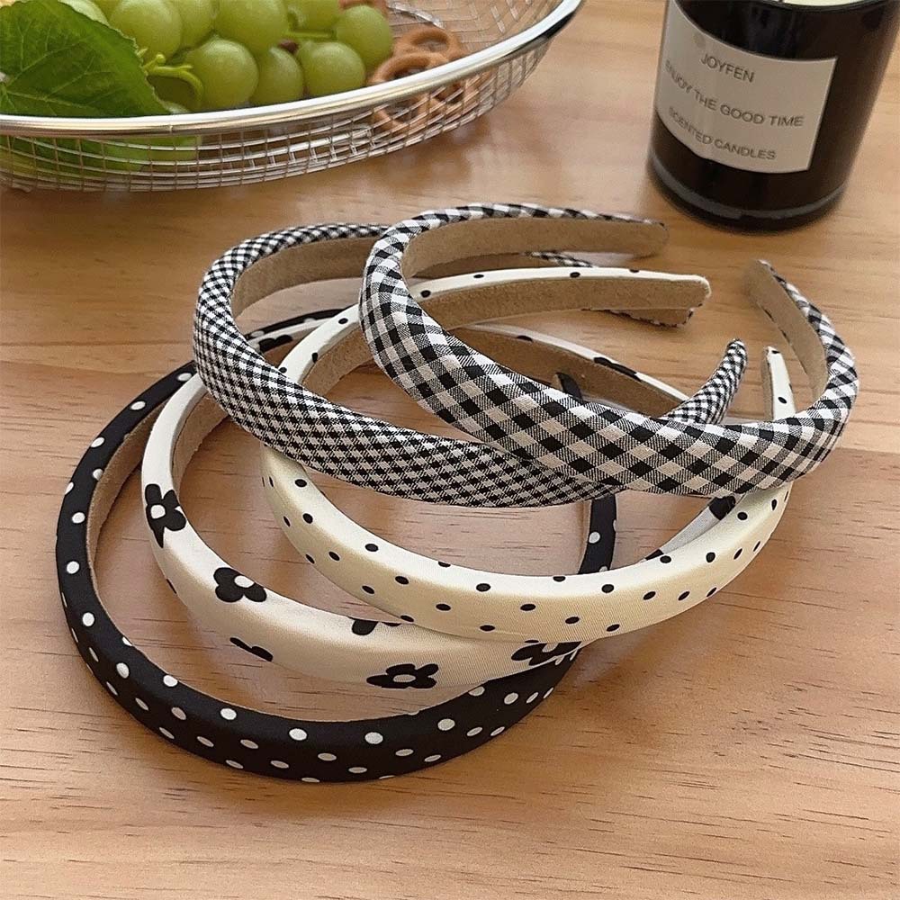 1 Piece Simple  Sweet Plaid Polka Dots  Women's Hair Bands Picture3