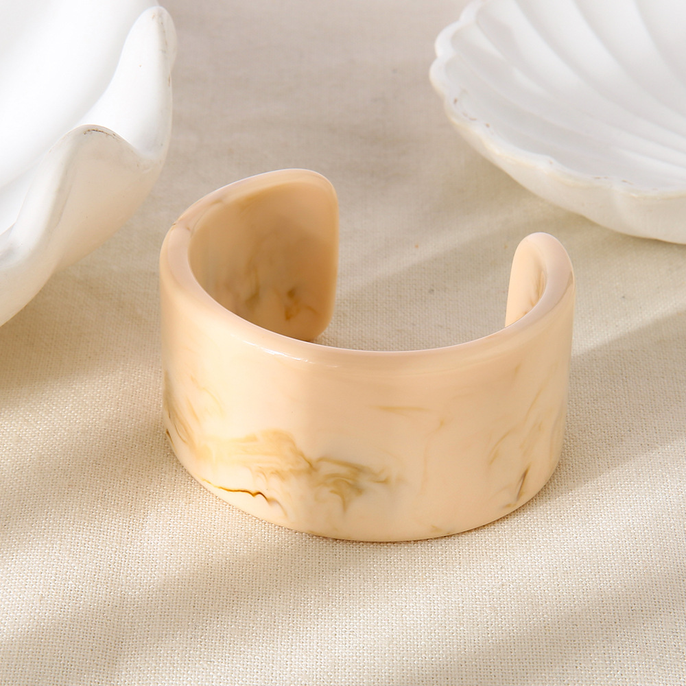 1 stuk eenvoudige damesarmbanden van hars met kleurverloop h5Afbeelding4
