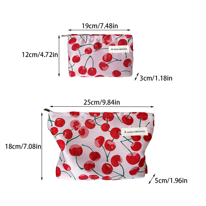 1 Piece Simple  Sweet Cherry  Women's Makeup Bags Picture5