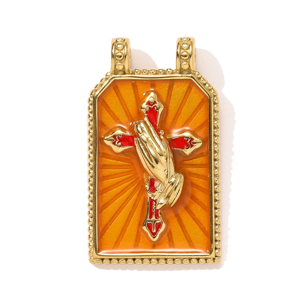 1 Piece Luxurious Tarot Stainless Steel Gold Color Women's Pendants