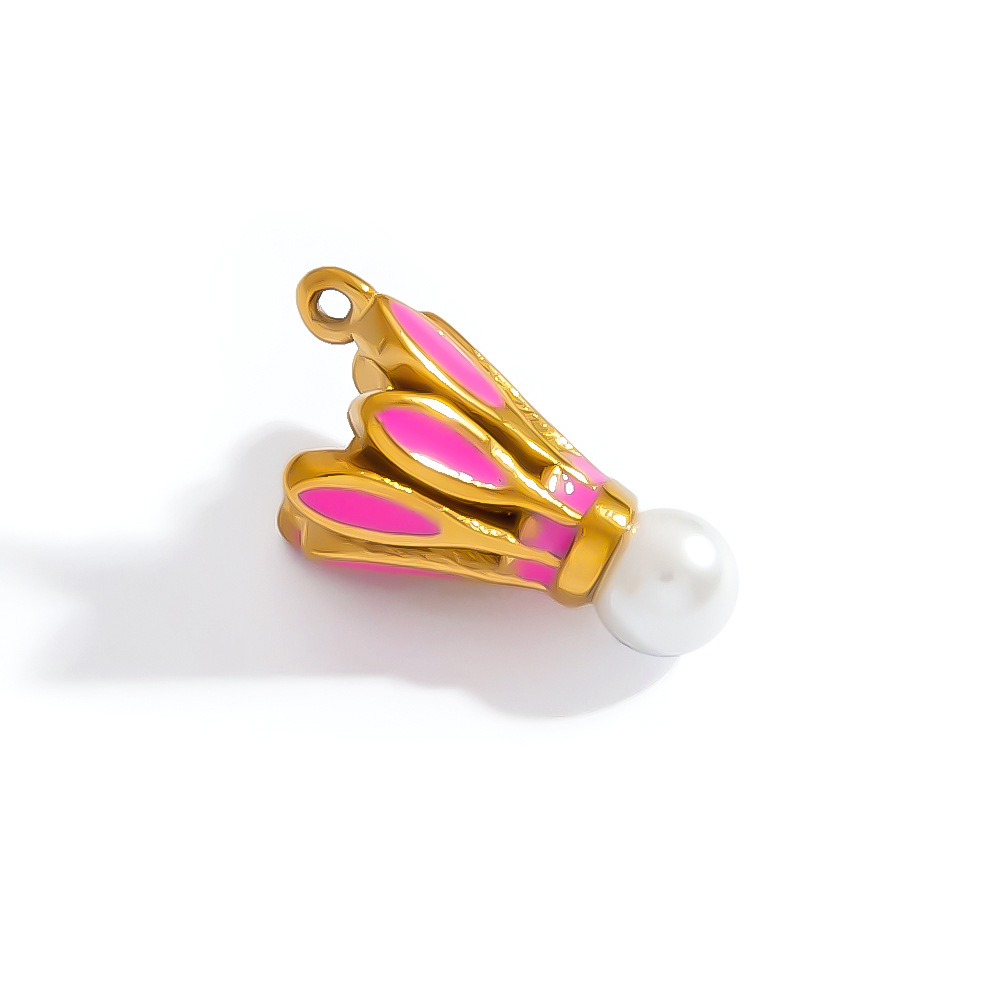 1 Stück einfache Serie DIY Cartoon Edelstahl Damen Anhänger h5Bild4