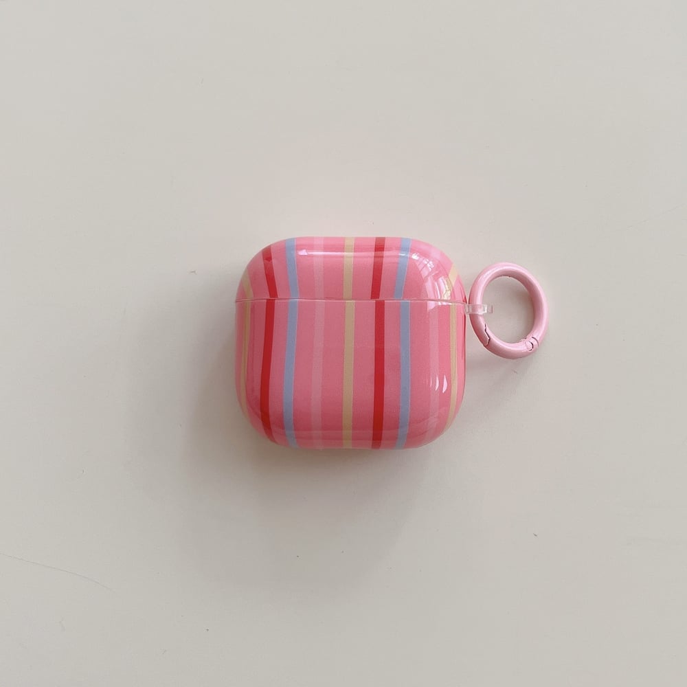 1 Stück Farbstreifen Damen Kopfhörertasche