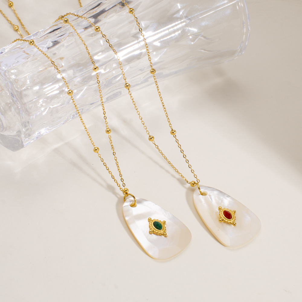 1 Piece Elegant Irregular Shape Natural Stones Women's Pendant Necklaces h5Picture2