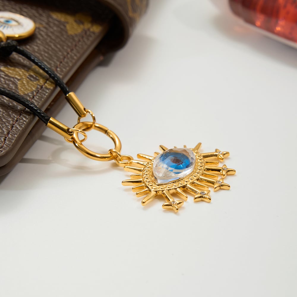 1 Piece Designable Devil's Eye Stainless Steel Gold Color Women's Pendant Necklaces h5Picture5