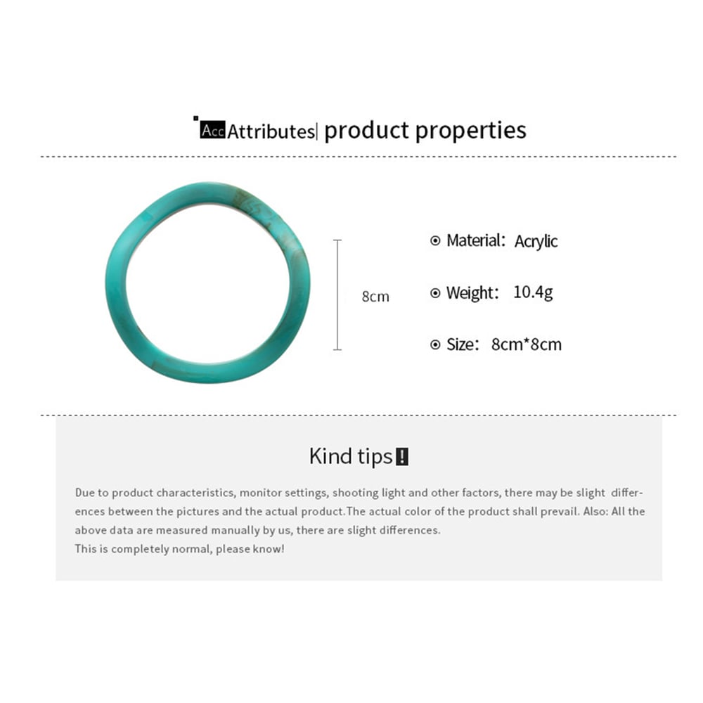 1 Piece Acrylic Bangle Picture4