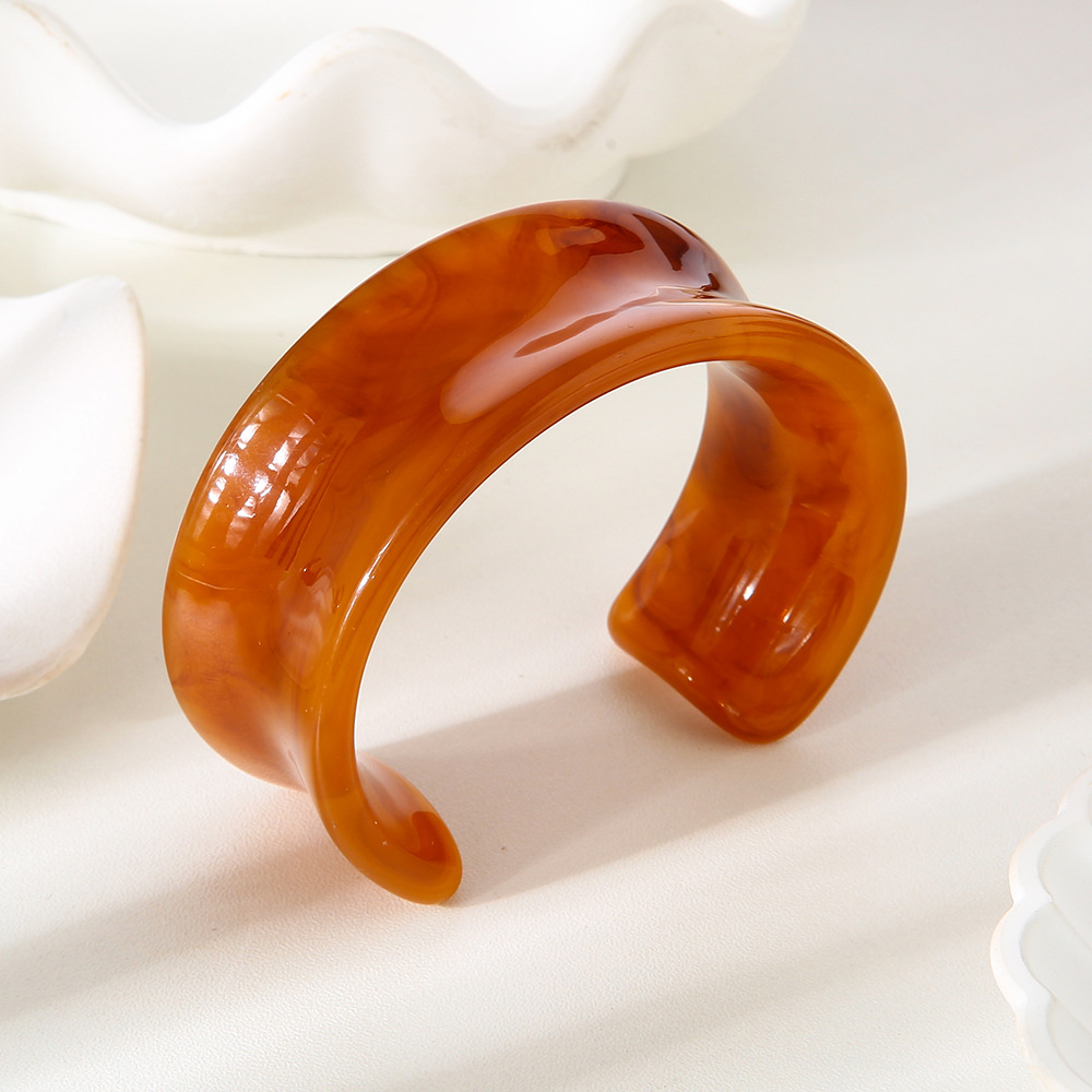 1 stuk casual damesarmbanden met kleurverloop van hars h5Afbeelding2
