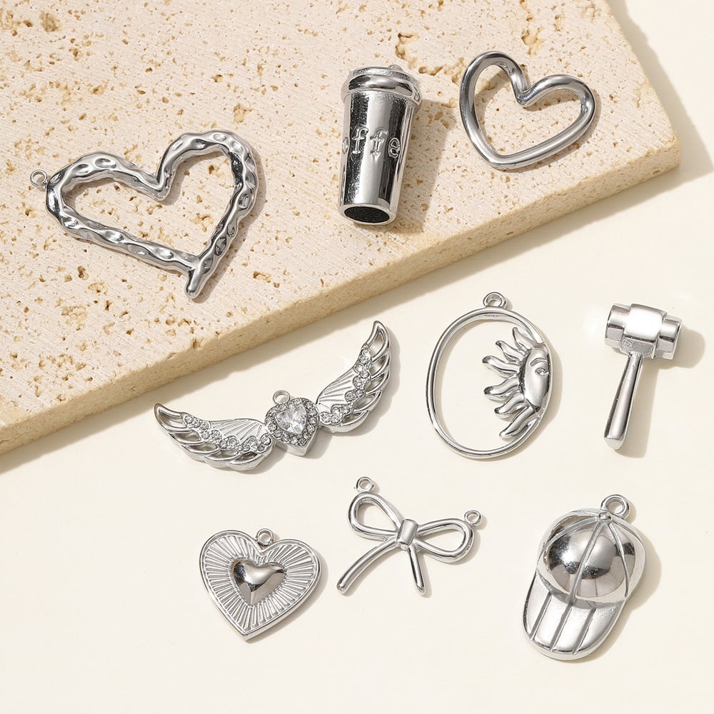 1 Piece Simple Heart Stainless Steel Women's Pendants h5Picture4