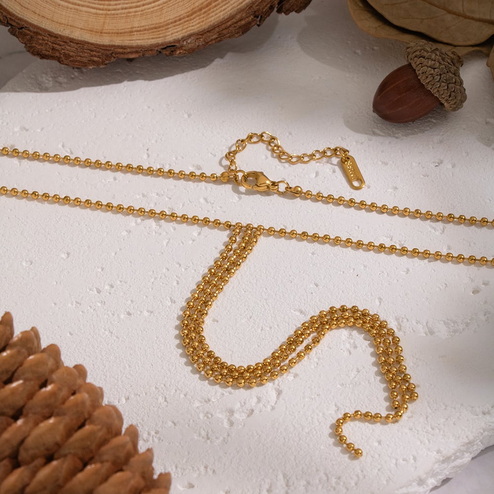 1 Stück Y-förmige Halskette mit Quastenperlenanhänger h5Bild3