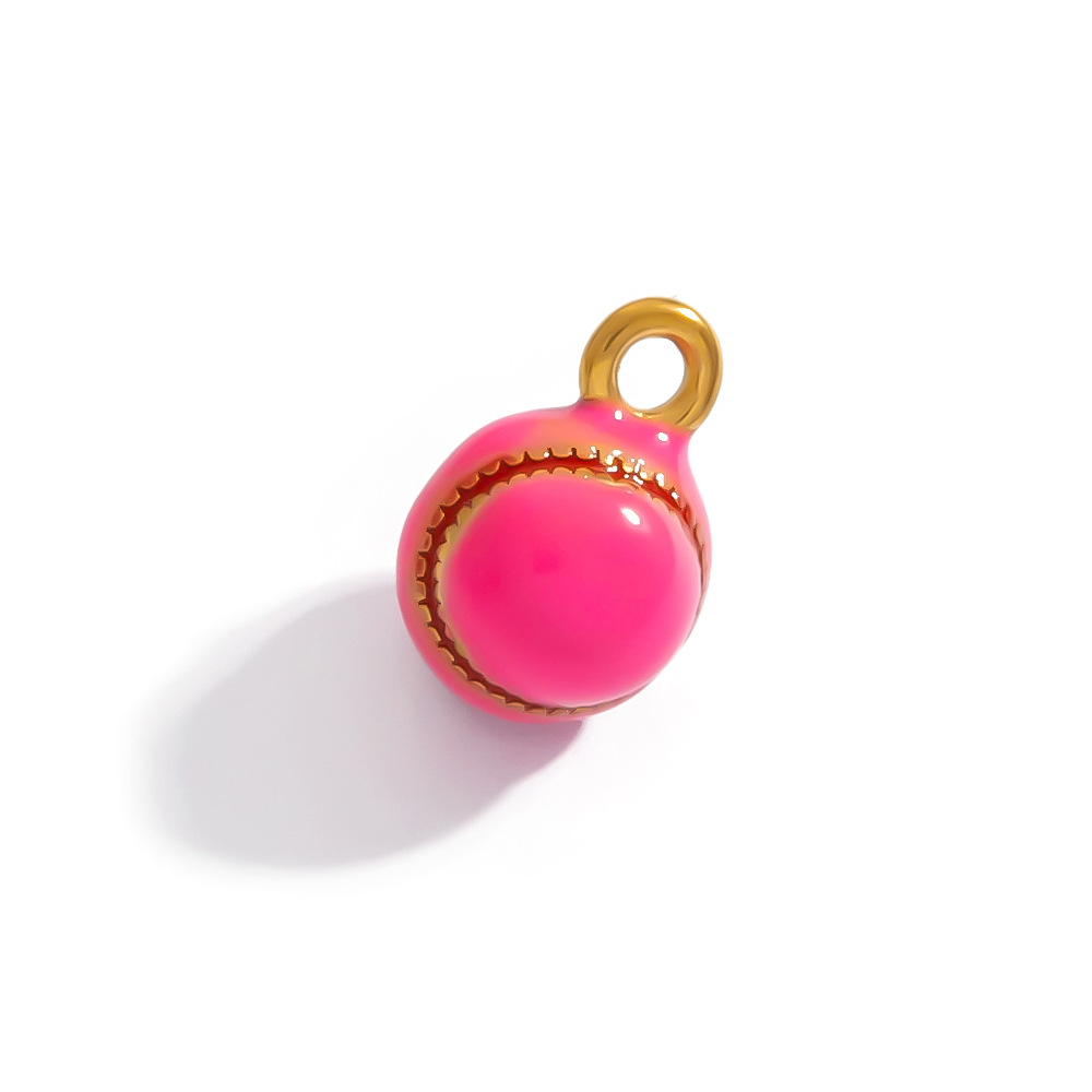 1 Stück einfache Serie DIY Cartoon Edelstahl Damen Anhänger h5Bild5