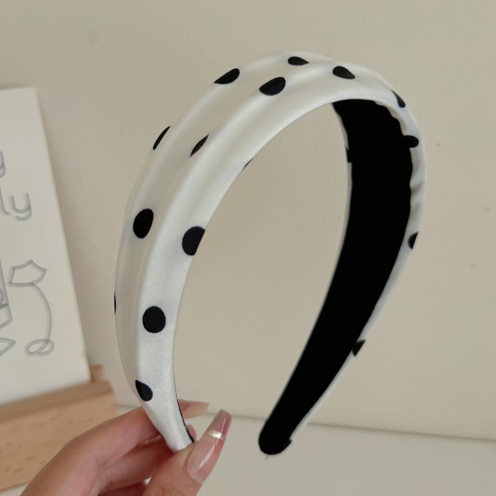 1 Piece Simple Series Elegant Polka Dots Fabric Women's Hair Bands