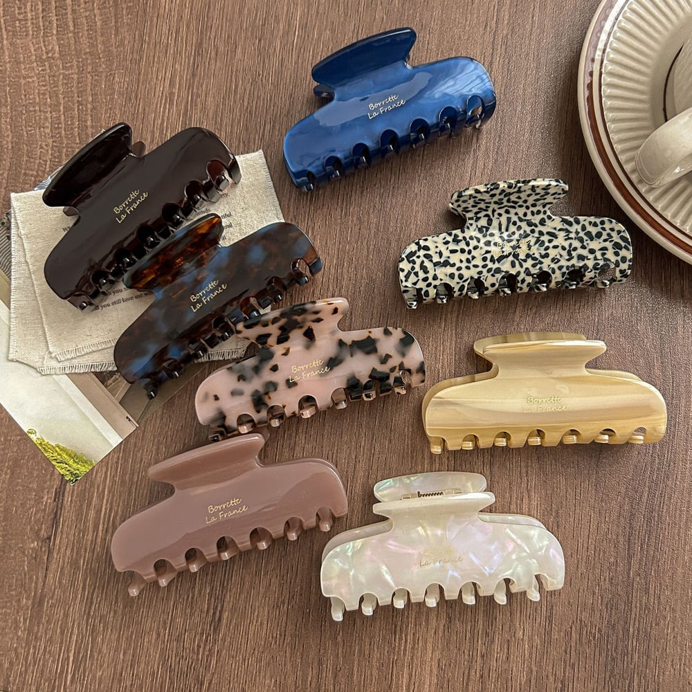 1 Piece Casual Leopard Print Gradient Color Acetate Women's Hair Clips h5Picture2