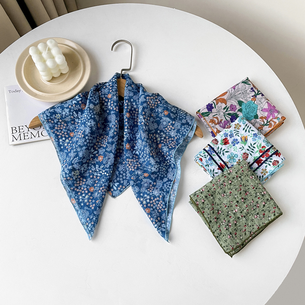 1 Piece Romantic Flower Cotton Women's Bandana Picture4