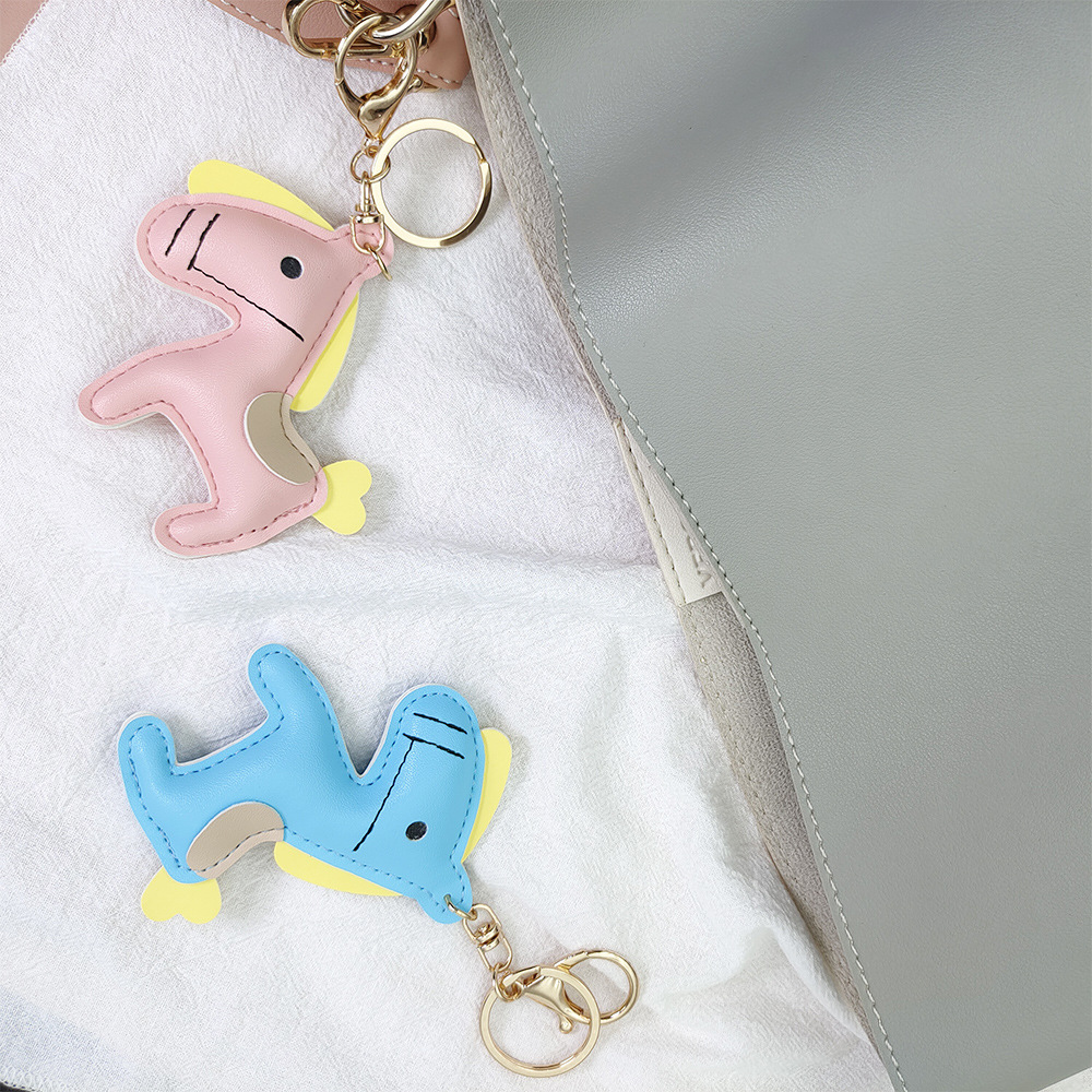 1 Piece Cute Horse PU Keychain Picture4