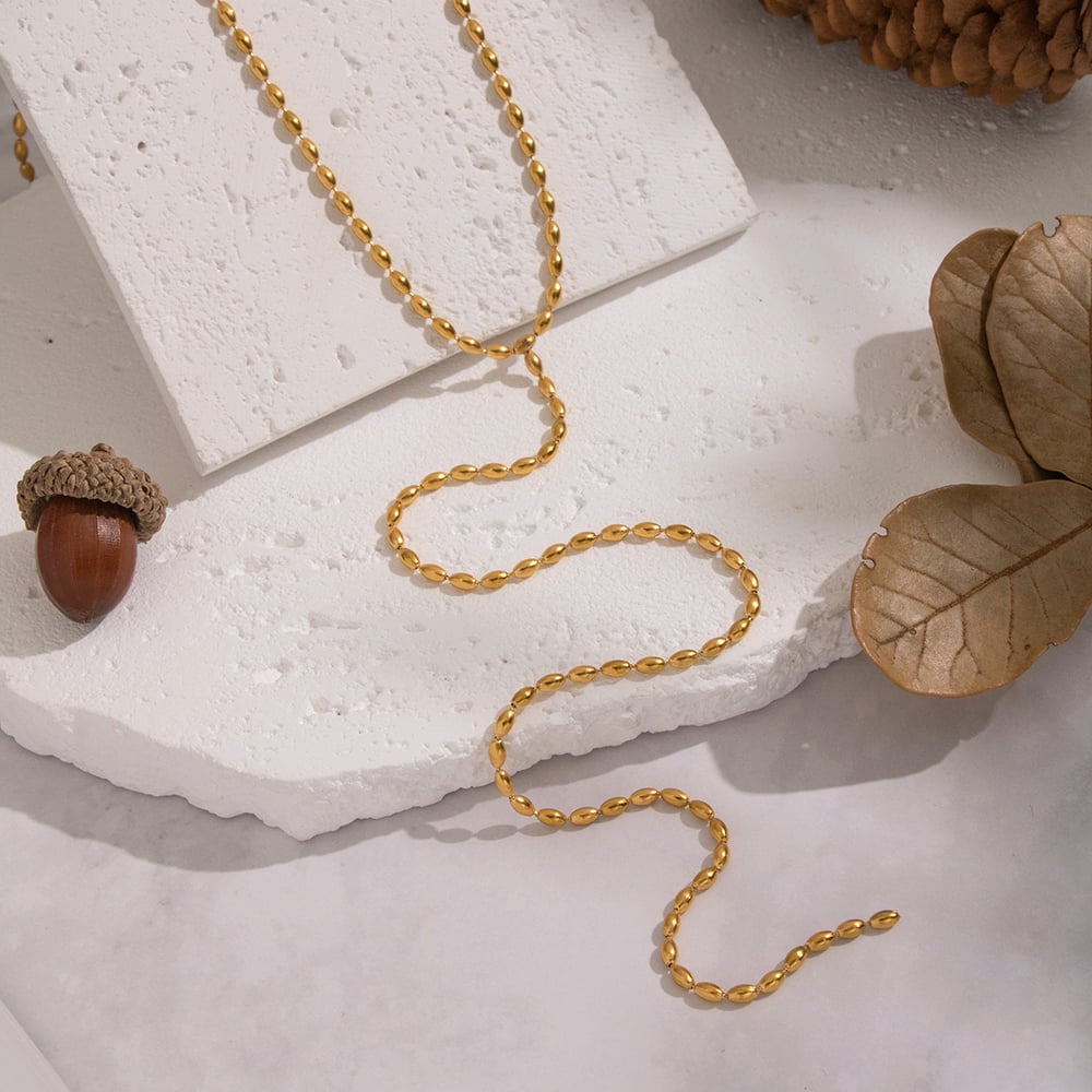 1 Stück Y-förmige Halskette mit Quastenperlenanhänger h5Bild2