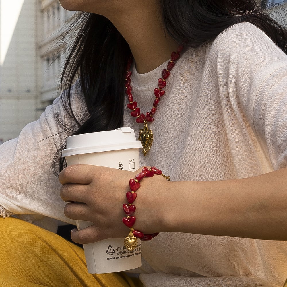 Heart Acrylic Necklaces Set h5Picture2