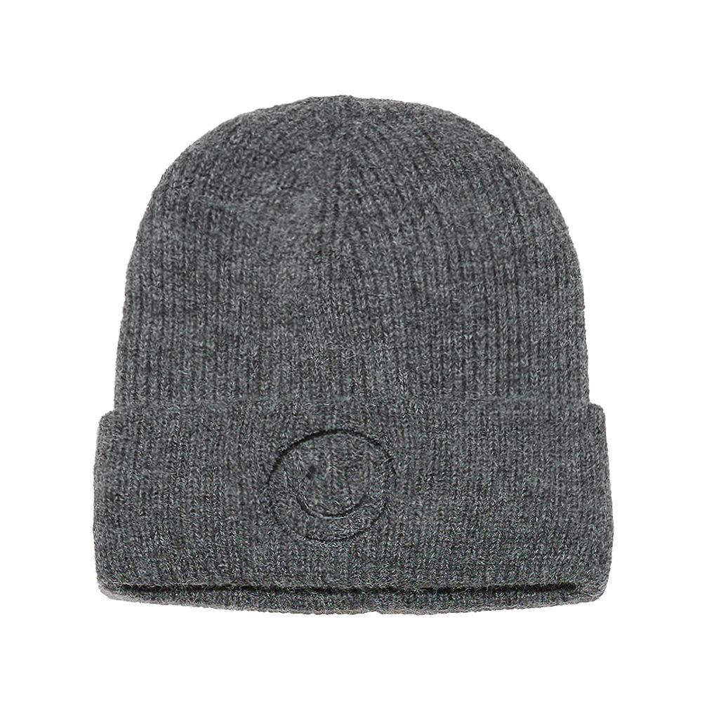 1 pezzo semplice cappello lavorato a maglia con faccina sorridente 