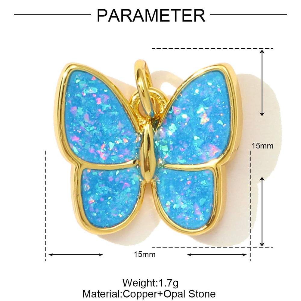 1 Piece Luxurious Opal Animal Stainless Steel Gold Color Women's Pendants h5Picture2