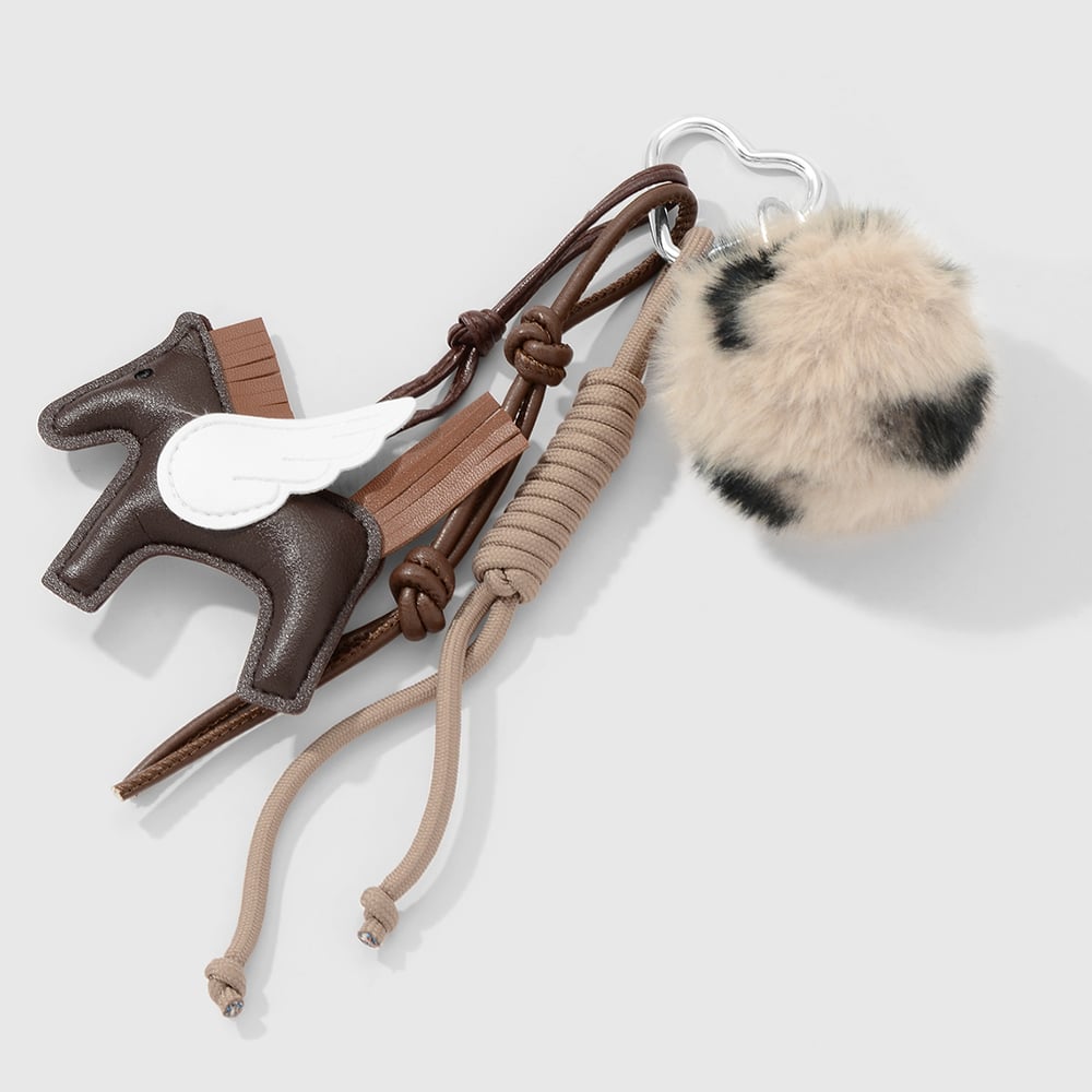 1 Piece Leather Flying Horse Bag Charm Picture3