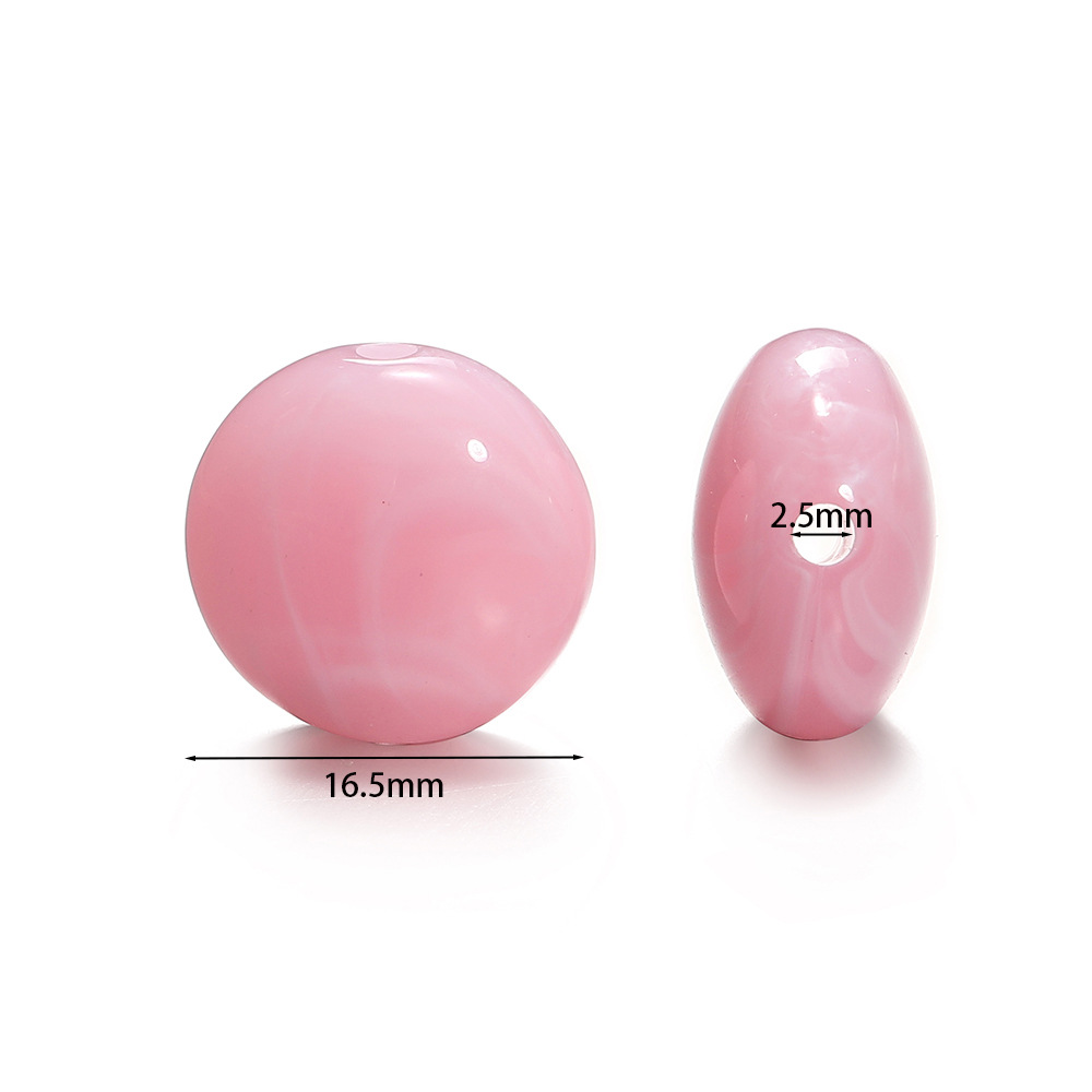 1 Bag of Circle Acrylic Jewelry Beads Picture3