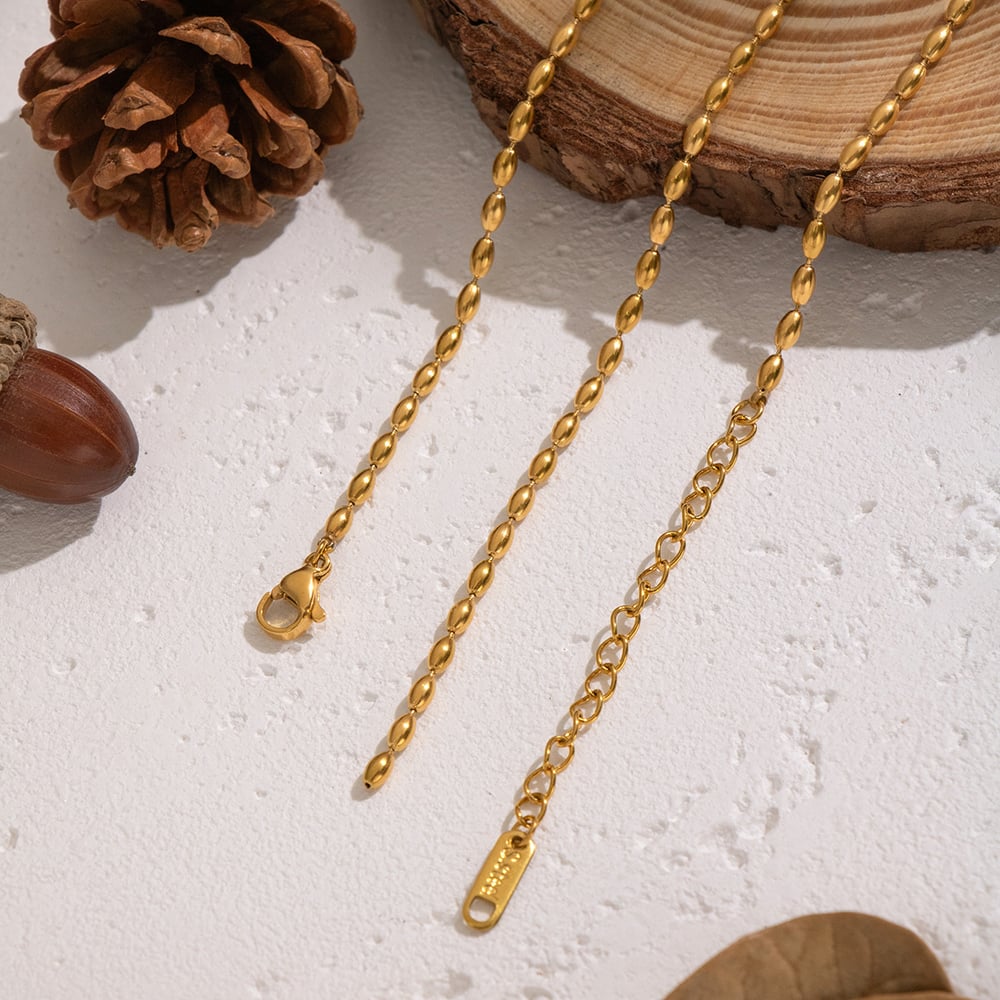 1 Stück Y-förmige Halskette mit Quastenperlenanhänger h5Bild4