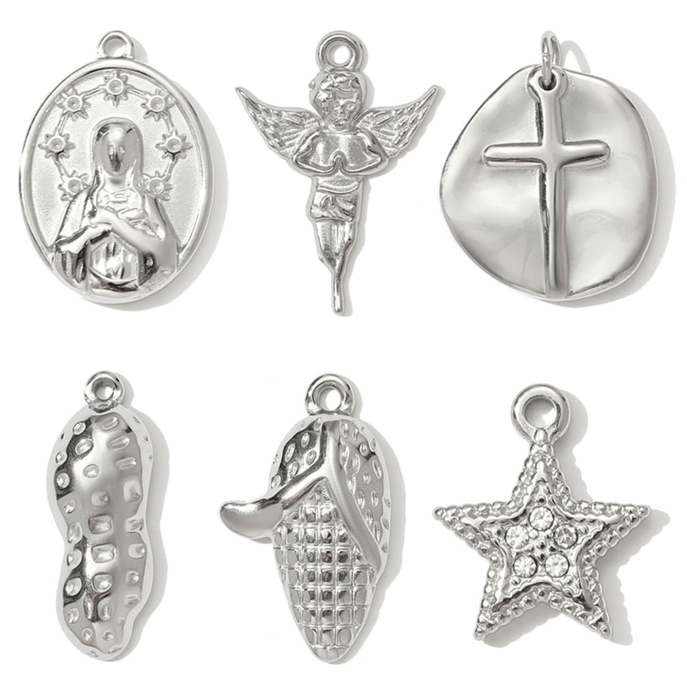 1 Piece Gorgeous Angel Stainless Steel Women's Pendants h5Picture5