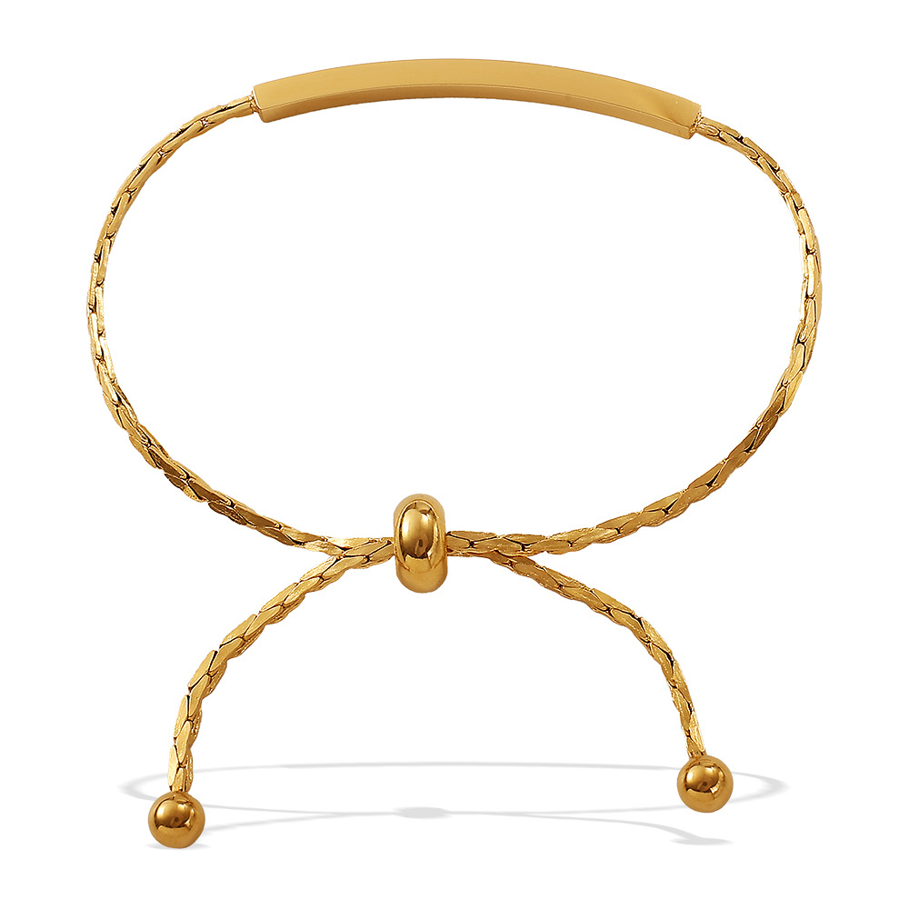 1 Piece Stainless Steel Gold Color Chain Bracelet h5Picture4