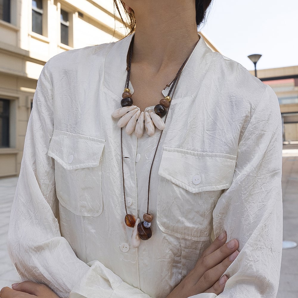 Irregular Shape Acrylic Necklaces Set Picture4