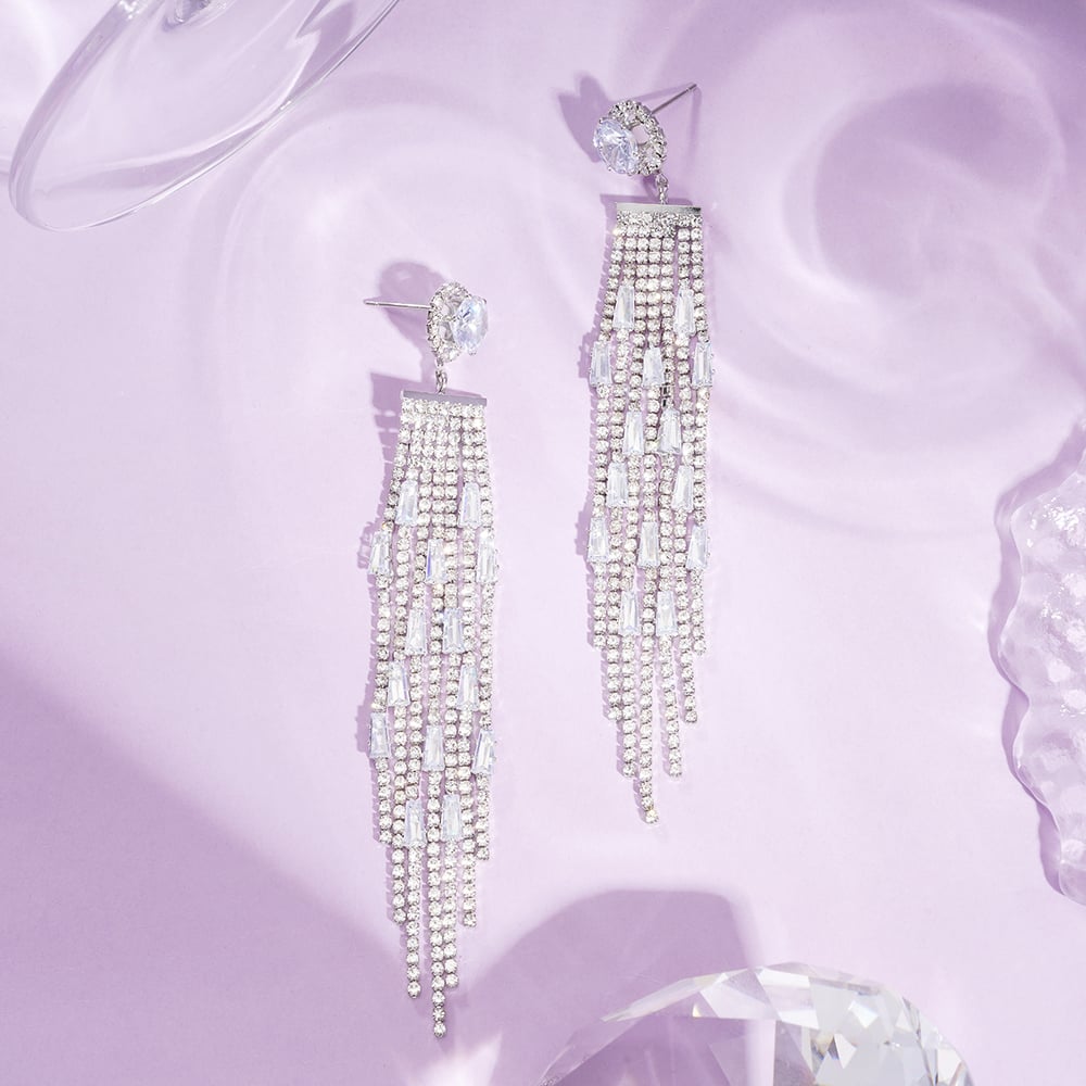 1 Pair Festive Series Tassel Dangle Earrings Picture3