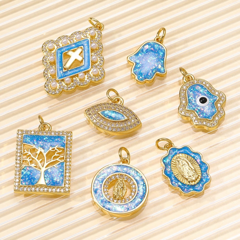 1 Piece Luxurious Opal Animal Stainless Steel Gold Color Women's Pendants h5Picture5