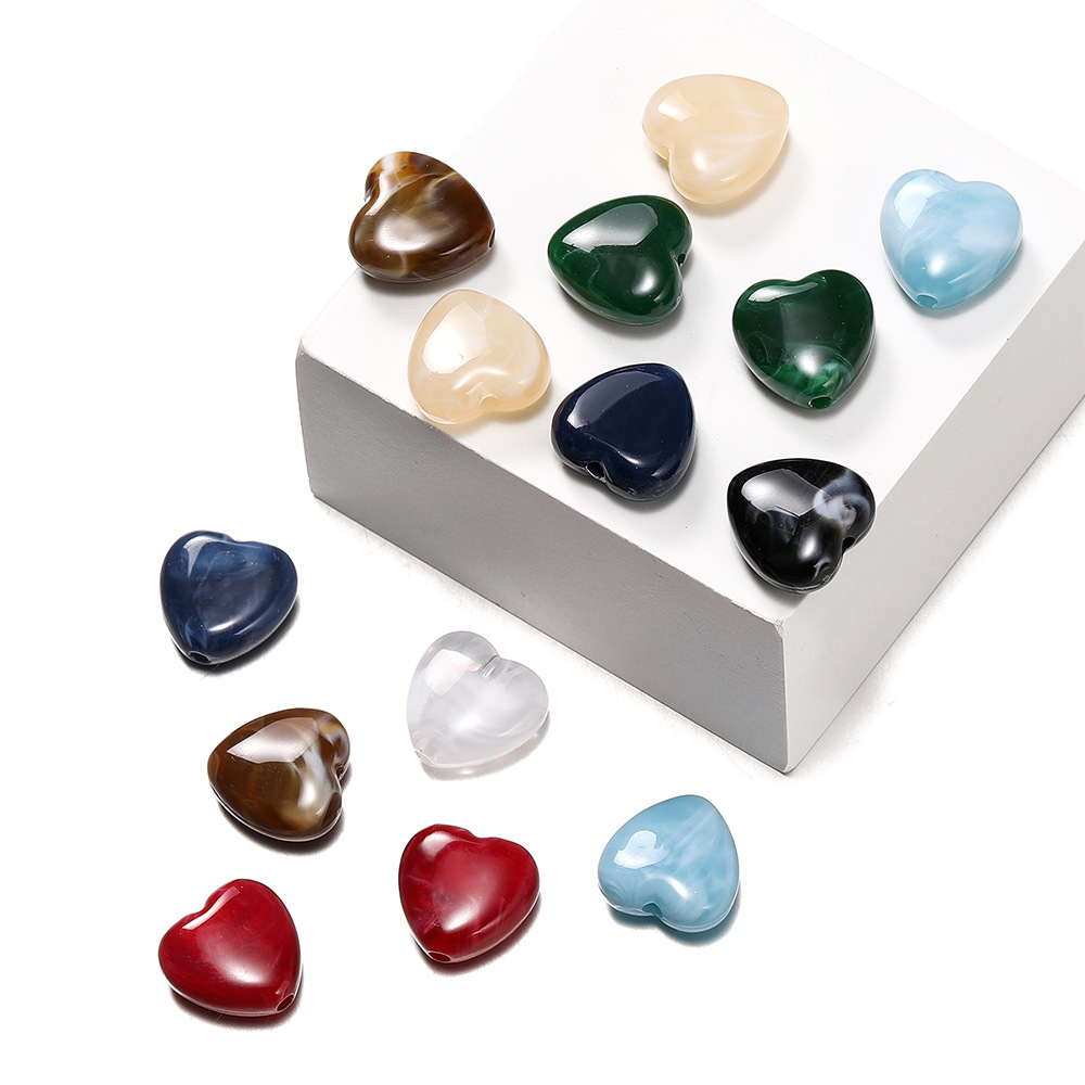 1 Bag of DIY Heart Shape Acrylic Jewelry Beads h5Picture2