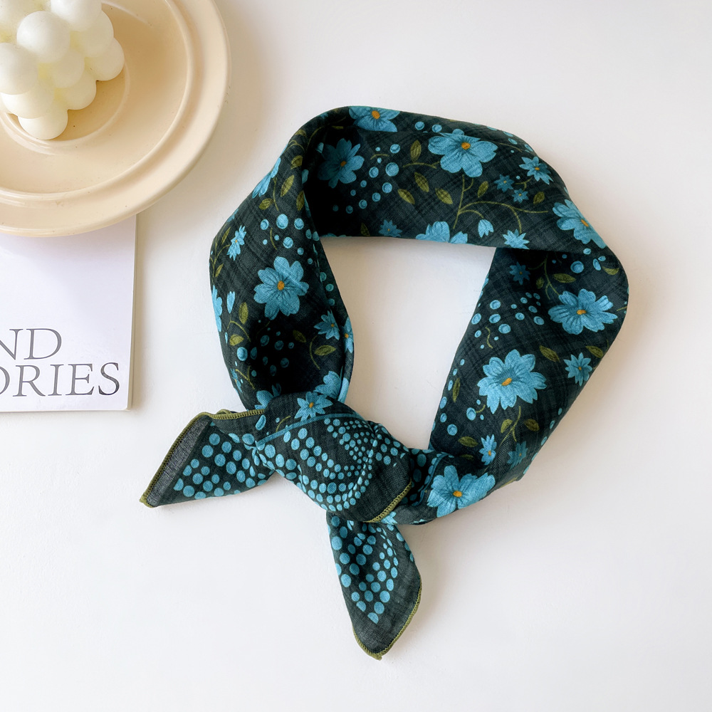 1 Piece Romantic Flower Cotton Women's Bandana Picture2
