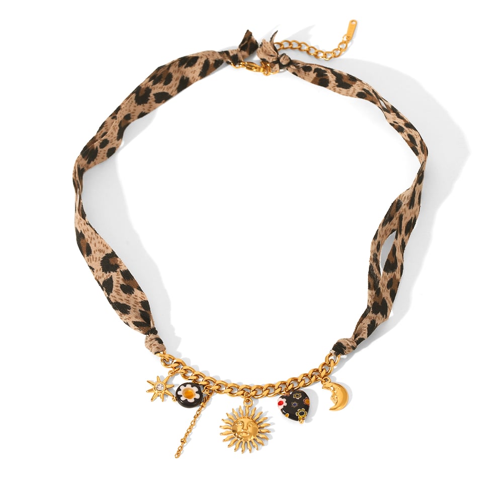 1 Piece  Flower Sun Stainless Steel  Gold Color  Women's Jewelry Set