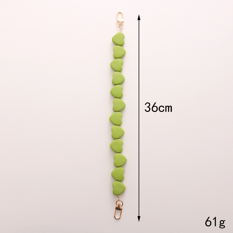 1 Piece Sweet Heart Acrylic Phone Chain Picture4