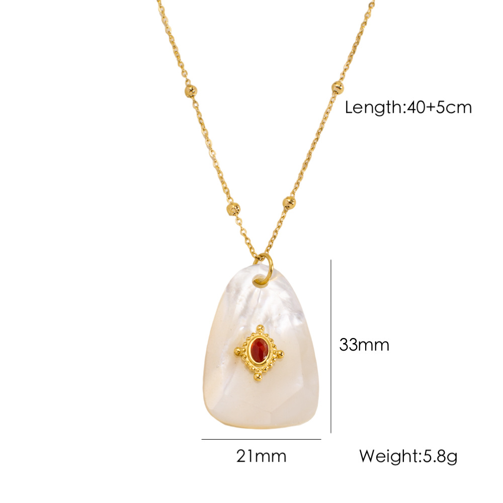 1 Piece Elegant Irregular Shape Natural Stones Women's Pendant Necklaces