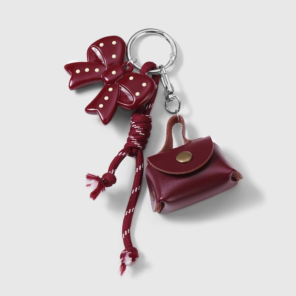 1 Piece Retro Bow Knot Acrylic Bag Charm 