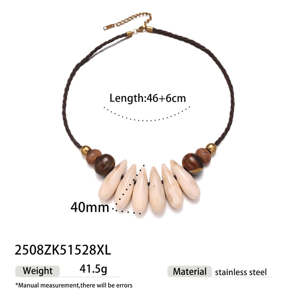 Irregular Shape Acrylic Necklaces Set 