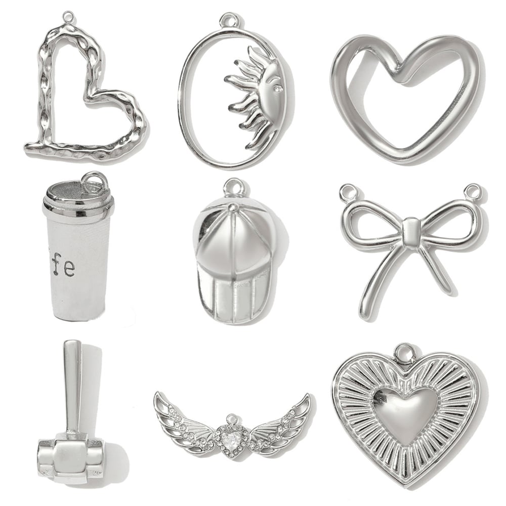 1 Piece Simple Heart Stainless Steel Women's Pendants h5Picture5