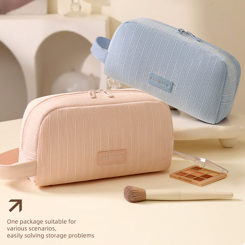 1 Stück einfarbige Make-up-Tasche Bild2
