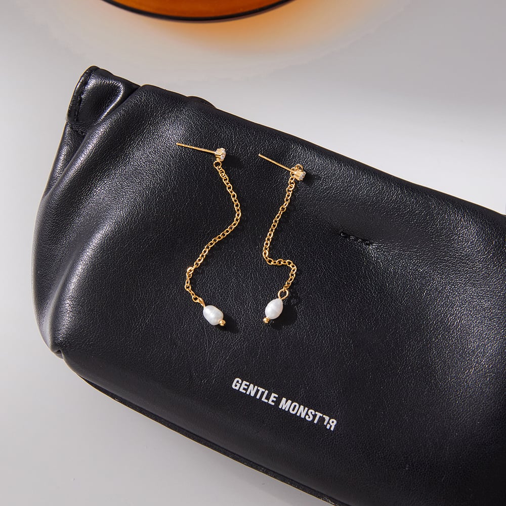 1 Pair Elegant Pearl Stainless Steel Gold Color Women's Dangle Earrings h5Picture5